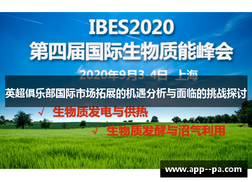 英超俱乐部国际市场拓展的机遇分析与面临的挑战探讨 英超俱乐部国际市场拓展的机遇分析与面临的挑战探讨